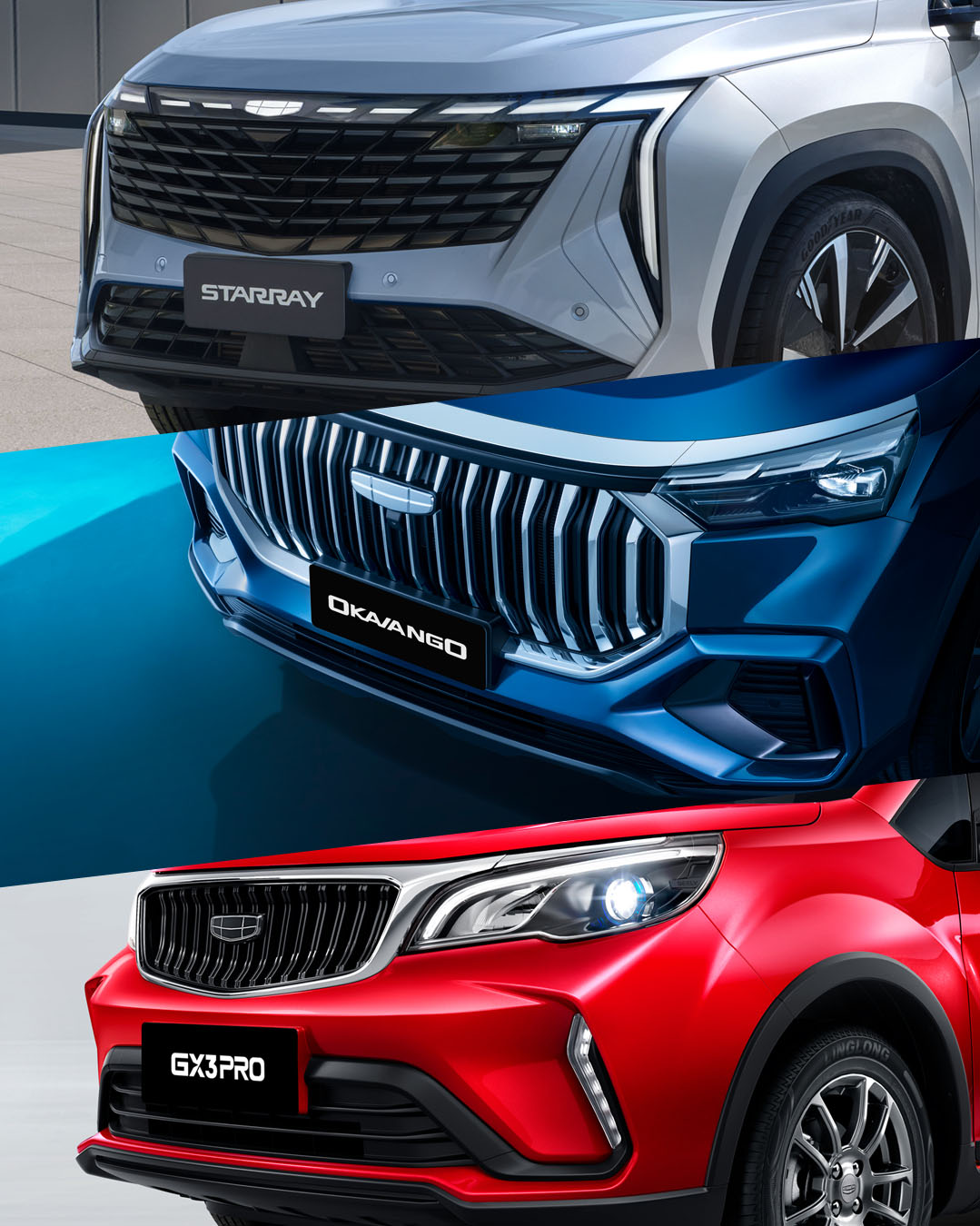 mejores suvs geely coolray y okavango gx3 pro